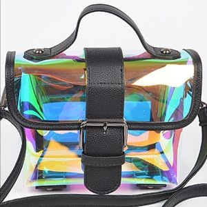 New never worn Metallic crossbody bag